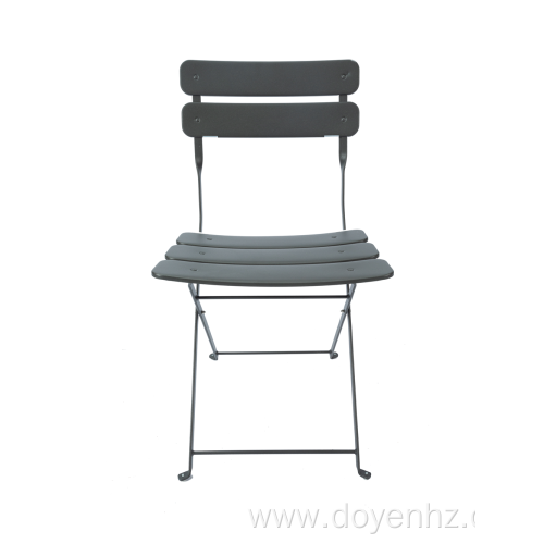 Outdoor Metal Folding Stretched Slat Chair(3Seat & 2Back)